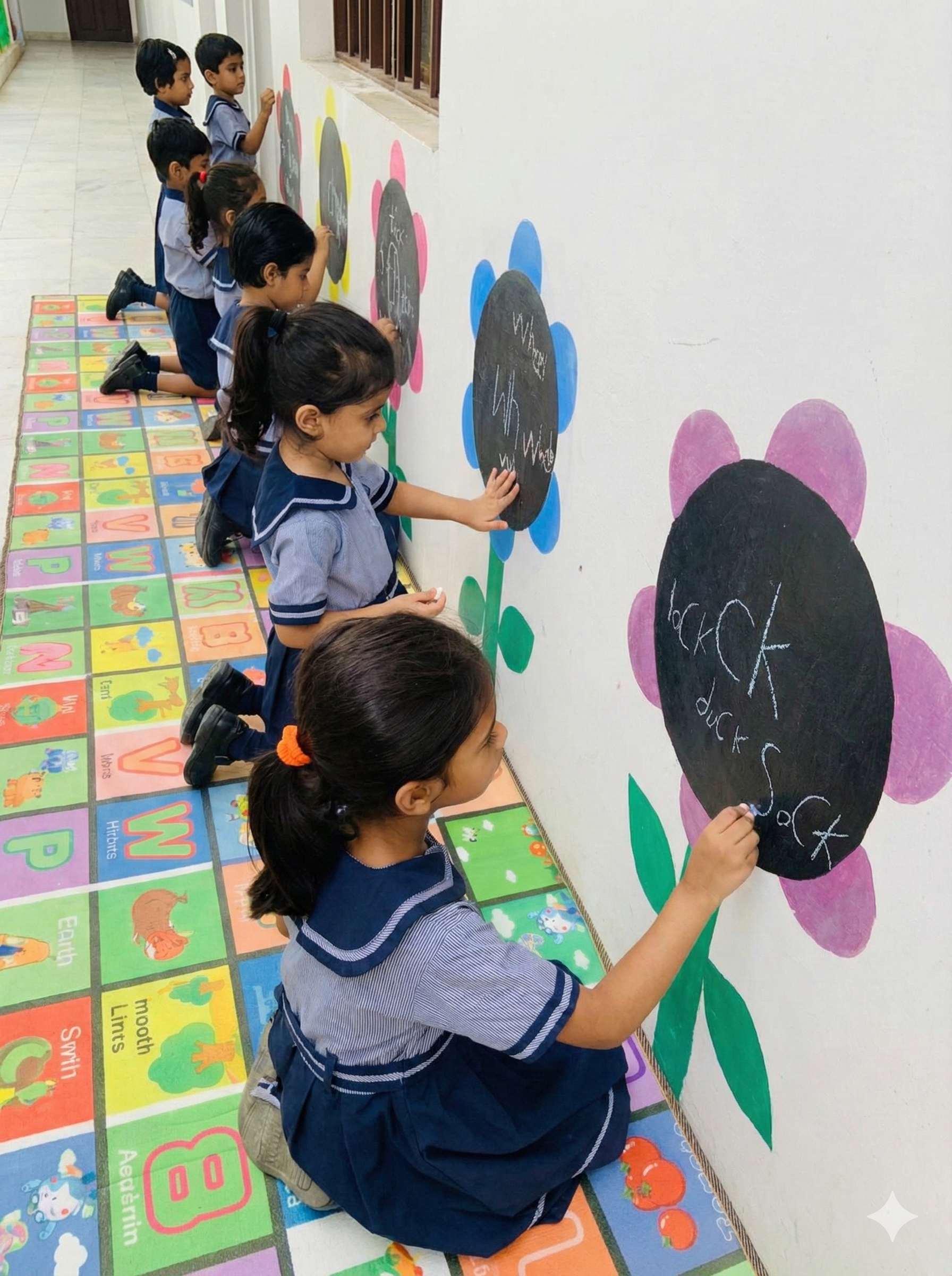Writing on Flower Chalkboards
